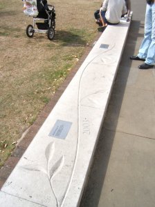 DSCF3260 Timeline bench at Kew